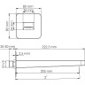 Излив для ванны 205 мм WASSERKRAFT TAUBER A298