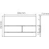 Система инсталляции для унитазов WASSERKRAFT GLAN 66TLT.010.ME.BL.WM04